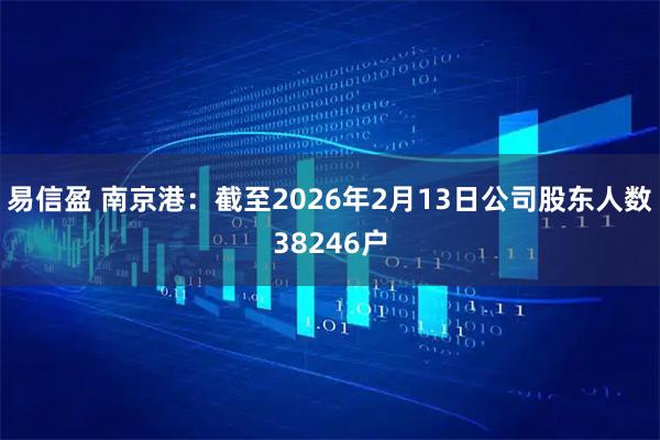 易信盈 南京港：截至2026年2月13日公司股东人数38246户