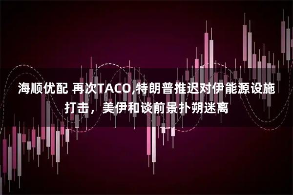 海顺优配 再次TACO,特朗普推迟对伊能源设施打击，美伊和谈前景扑朔迷离
