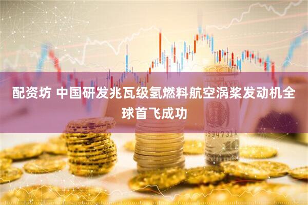 配资坊 中国研发兆瓦级氢燃料航空涡桨发动机全球首飞成功