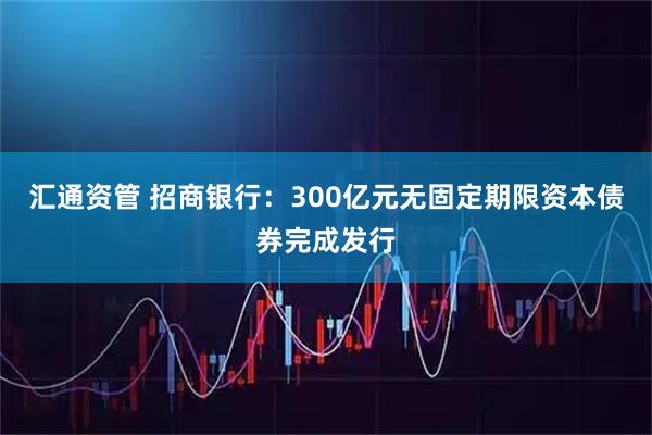 汇通资管 招商银行：300亿元无固定期限资本债券完成发行