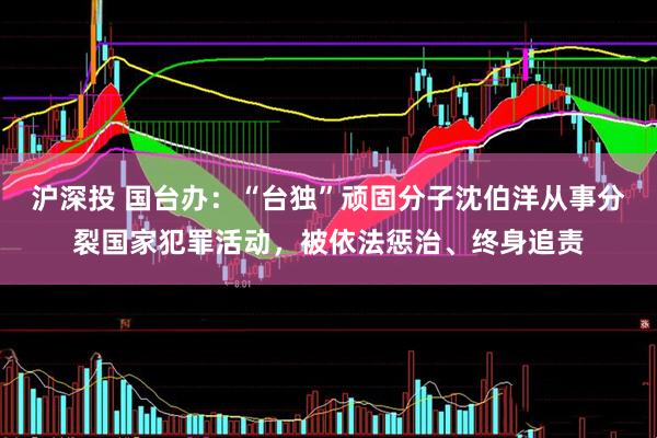 沪深投 国台办：“台独”顽固分子沈伯洋从事分裂国家犯罪活动，被依法惩治、终身追责
