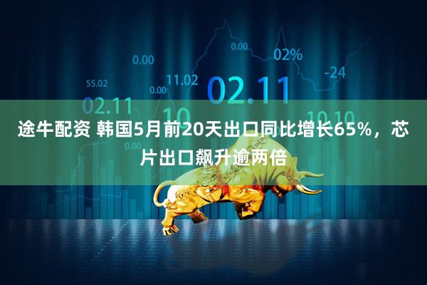 途牛配资 韩国5月前20天出口同比增长65%，芯片出口飙升逾两倍