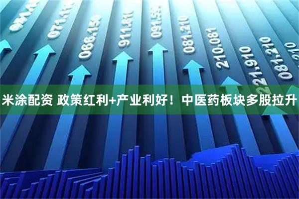 米涂配资 政策红利+产业利好！中医药板块多股拉升
