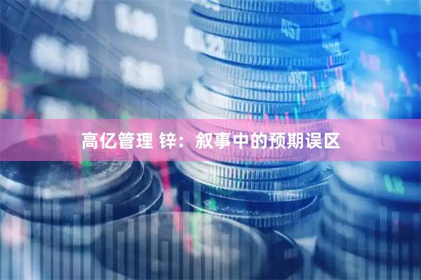高亿管理 锌：叙事中的预期误区