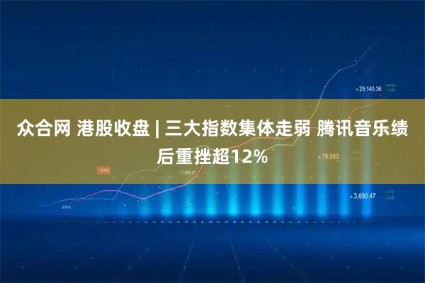 众合网 港股收盘 | 三大指数集体走弱 腾讯音乐绩后重挫超12%